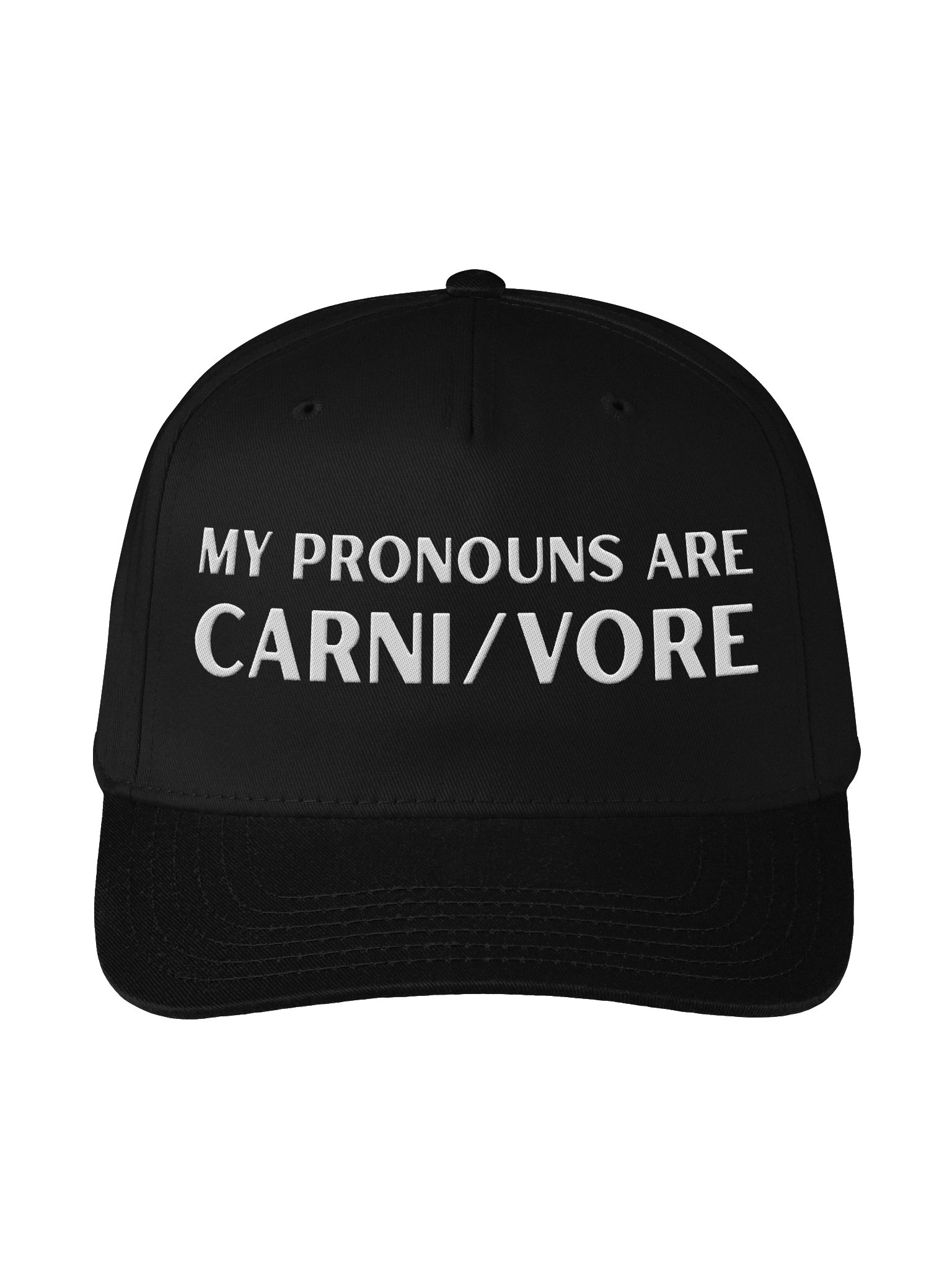 Black Cap - My Pronouns Are CARNIVORE product image (2)
