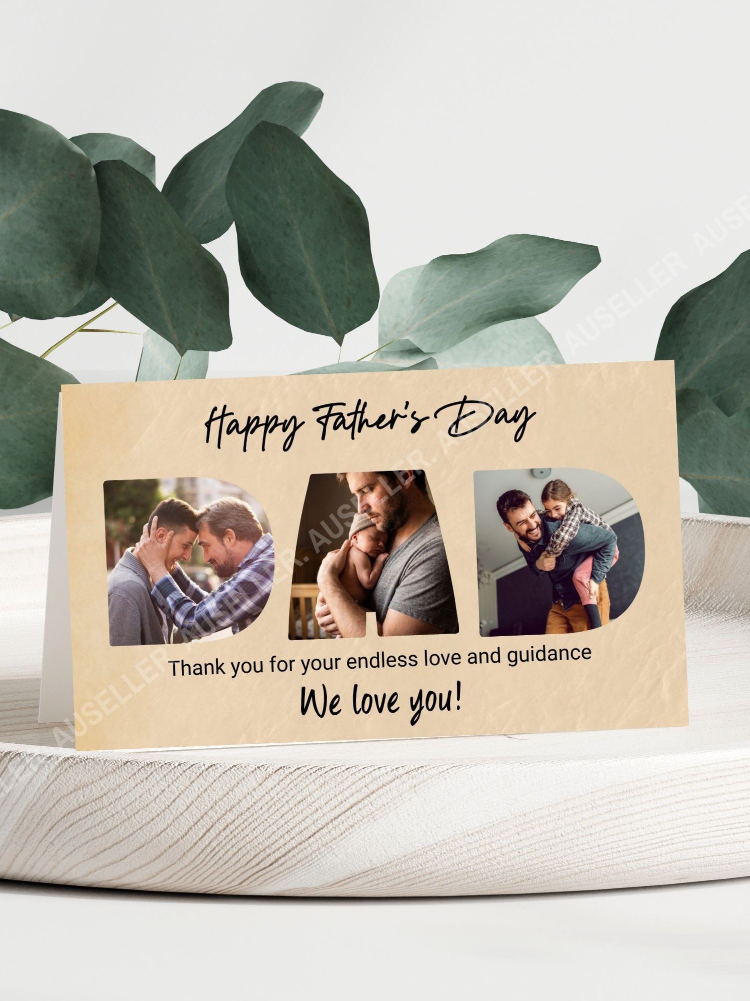 DAD Photo Card, 2 Design Set, Canva Template product image (3)
