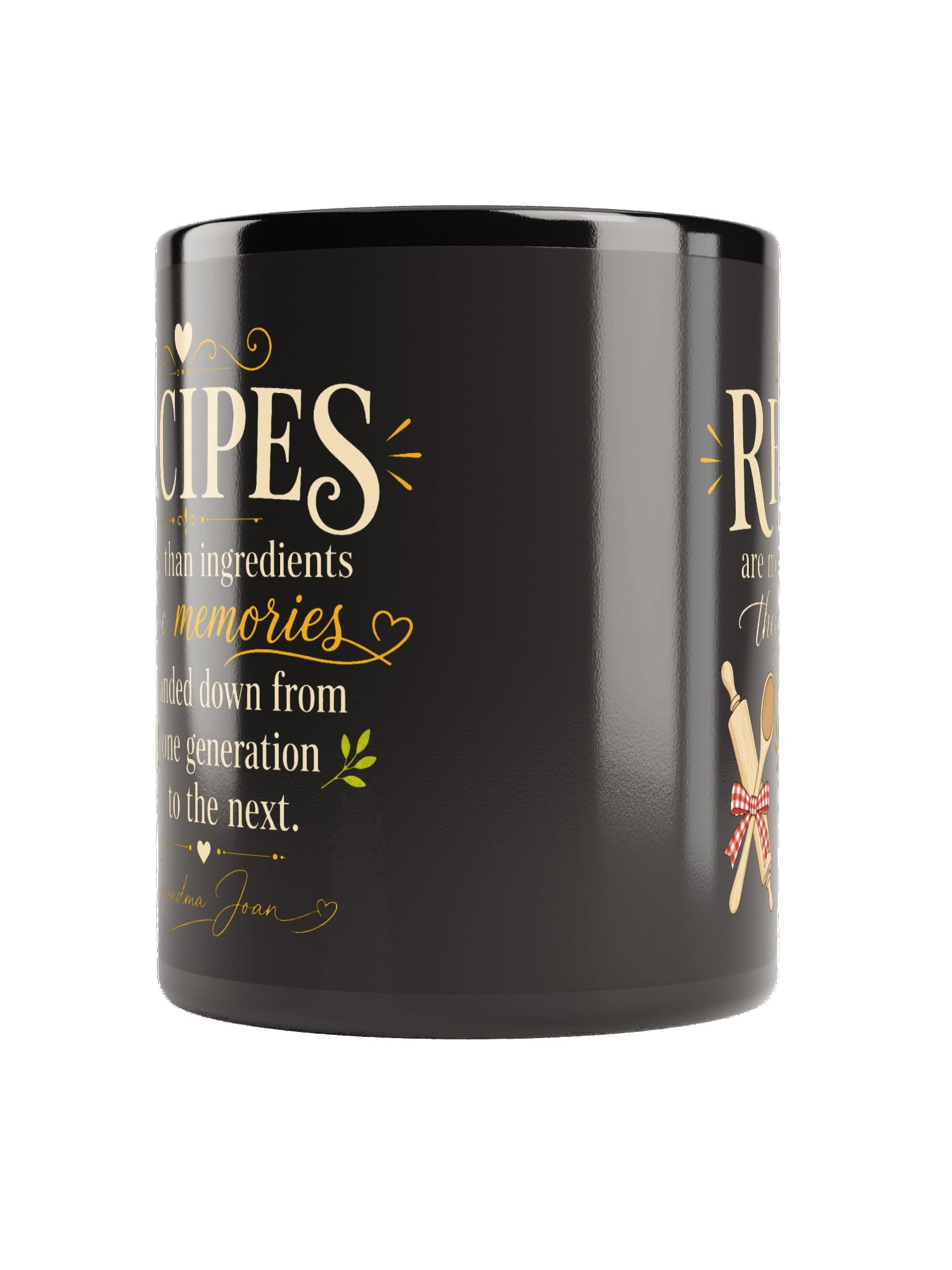 Recipes Are More Than Ingredients They're Memories! Black Mug product image (7)