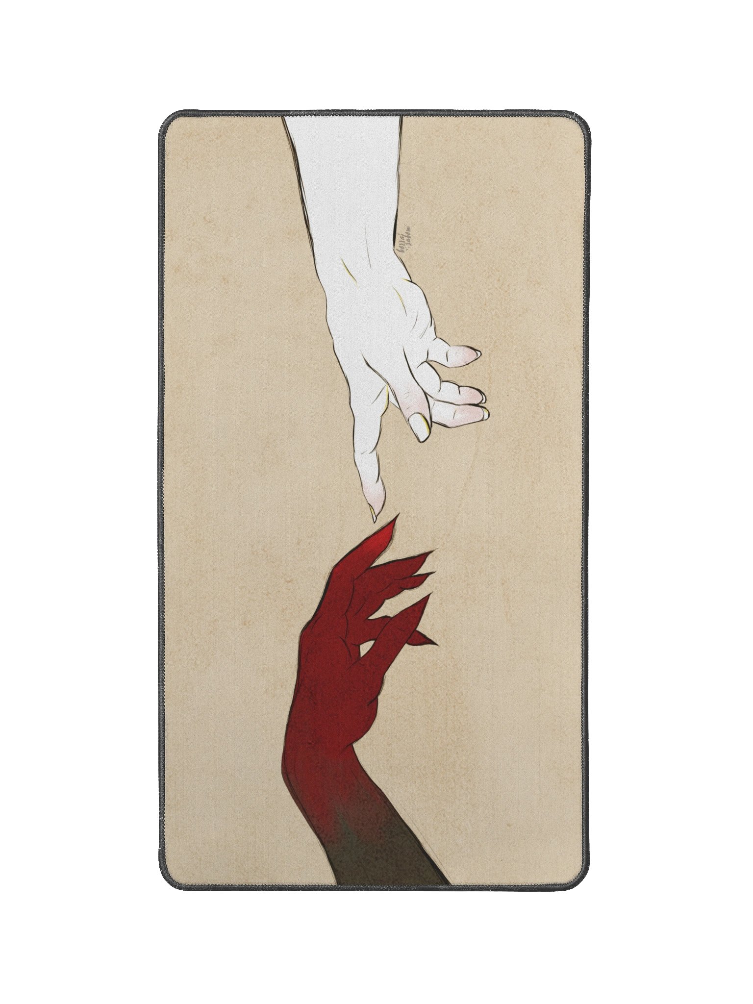 Hands of Demon and Angel // Desk Mat product image (2)