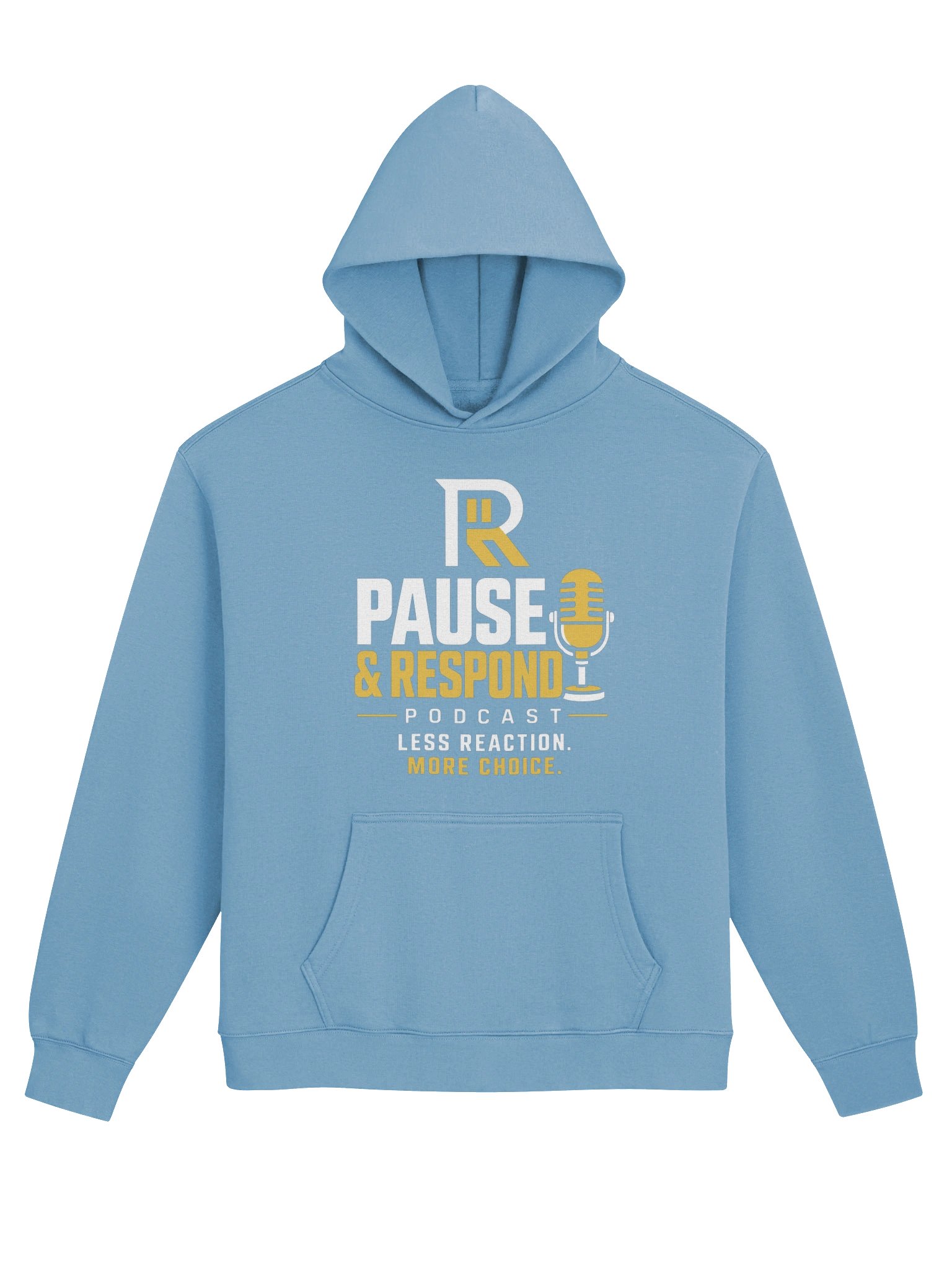 Pause & Respond Signature Podcast Hoodie - Carolina Blue product image (1)