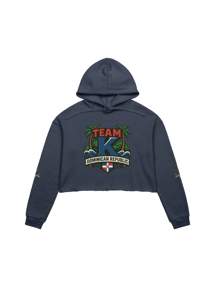 TEAM K Dominican Republic Crop Hoodie product image (1)