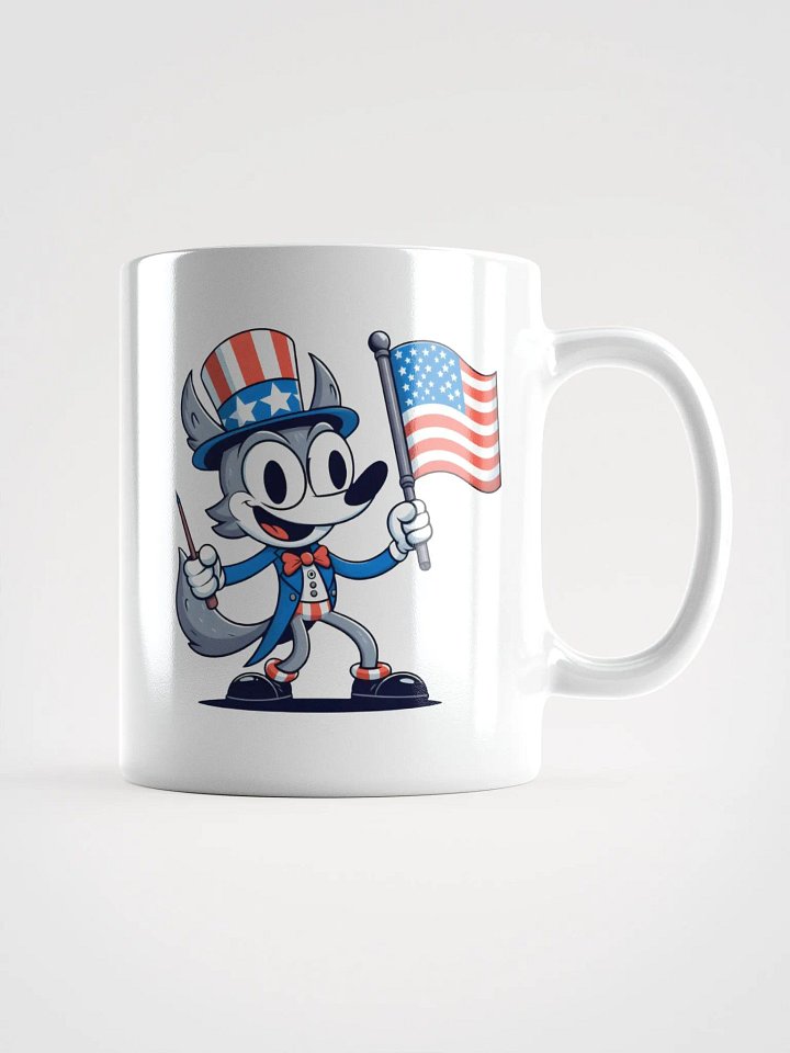 Patriotic Wolf Mug product image (1)