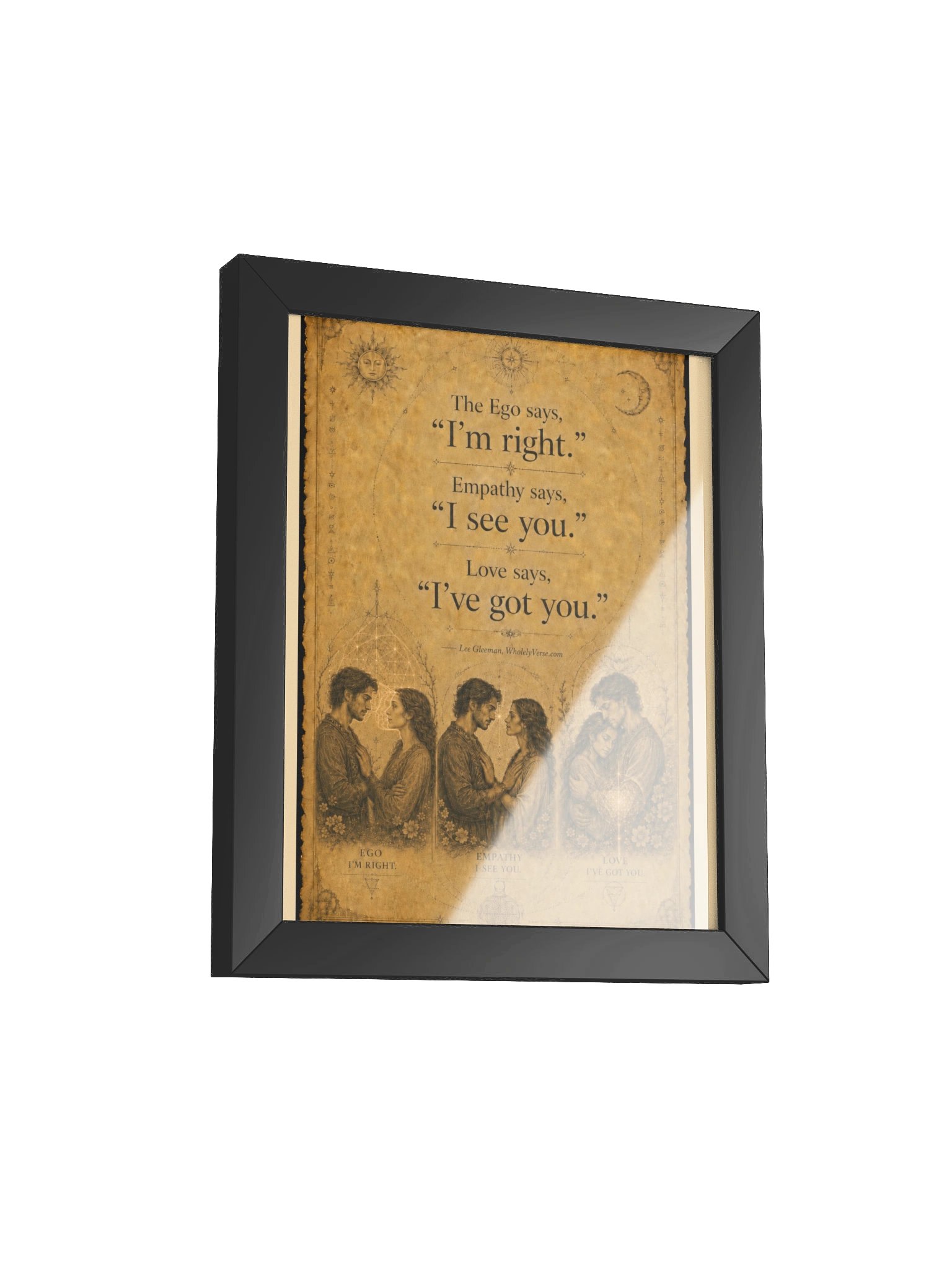 Love Holds What Ego Protects — WholelyVerse Framed Art Print product image (27)