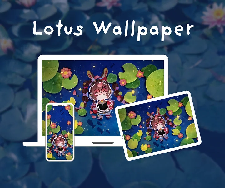 Bunana Lotus Wallpaper product image (1)