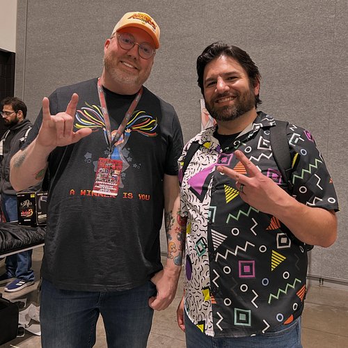 The one and only @johnblueriggs is much taller in person! A true delight to listen to also!! 🍻

Midwest Gaming Classic is the...