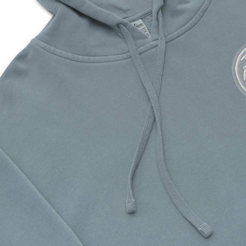 In My Head (L.C. grey bubble design 2) embroidered pigment hoodie product image (8)