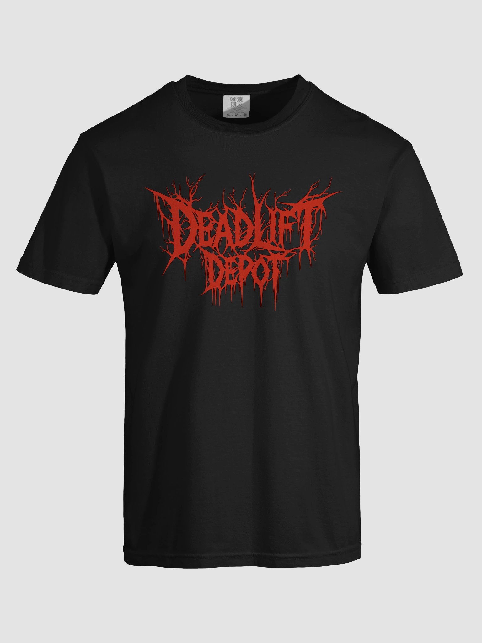 Red Metal Deadlift Depot T-Shirt product image (59)