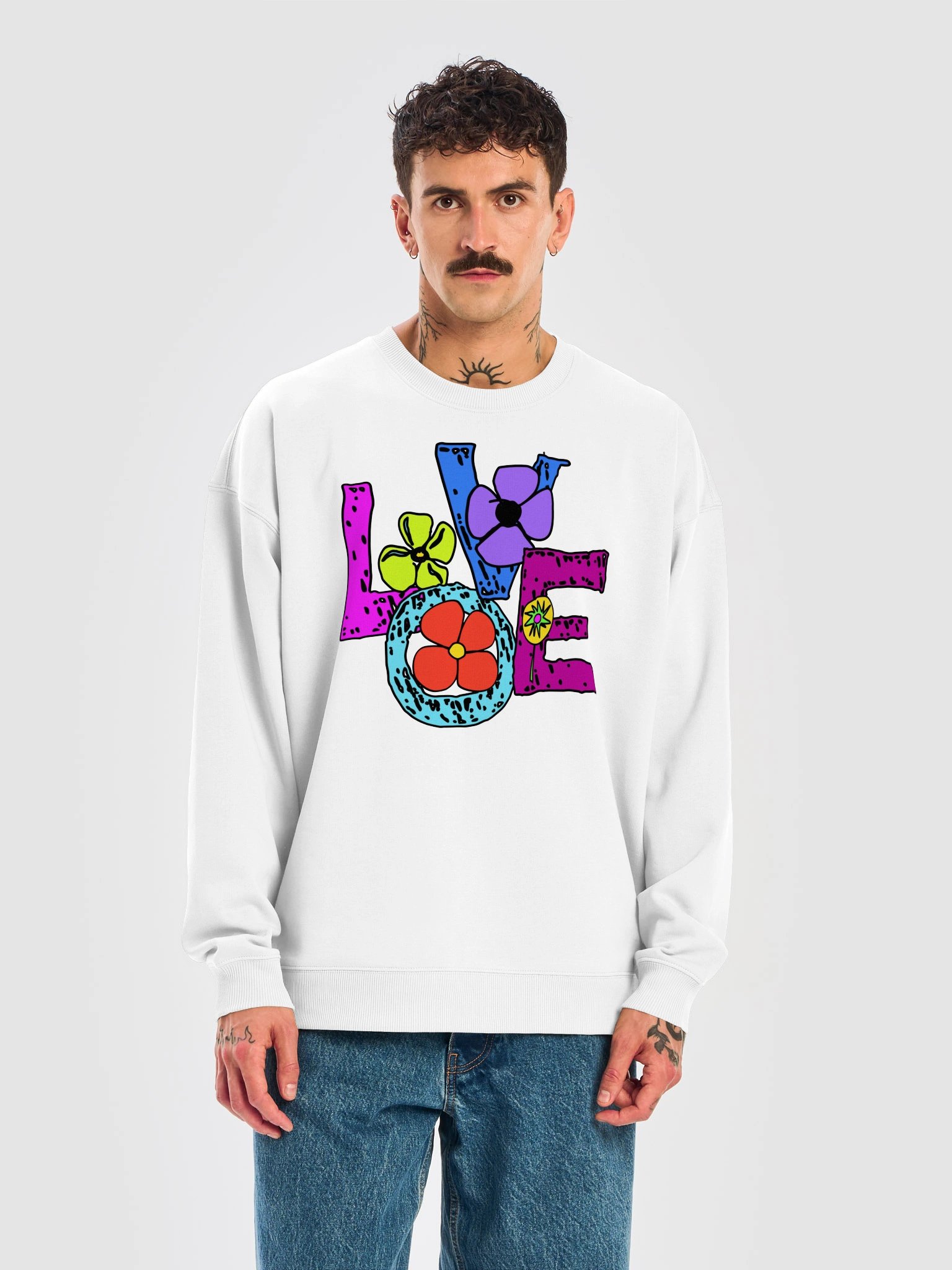 Love | Stanley/Stella Unisex Organic Oversized Sweatshirt product image (4)