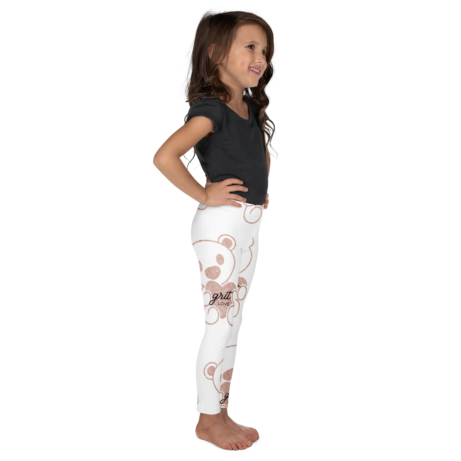 GRIT LOVE Glitch Teddy Kids Leggings product image (5)