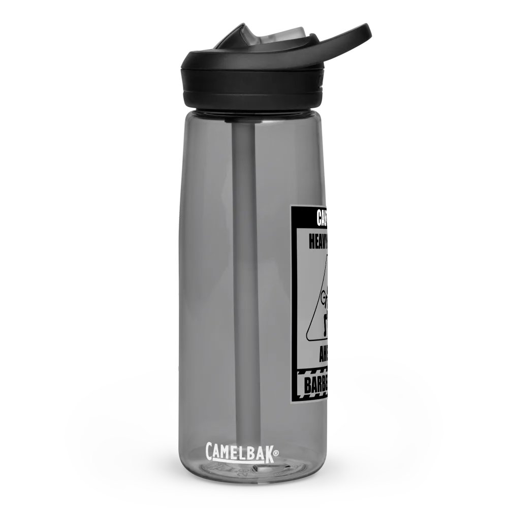 Caution Heavy Lifter Ahead-Barbell Zone: Sports Water Bottle product image (2)