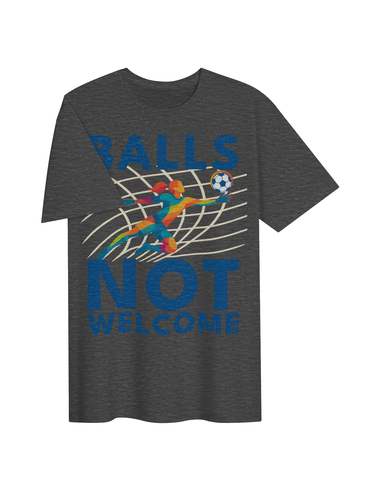 Diving Goalie Graphic Tee — BALLS NOT WELCOME product image (3)