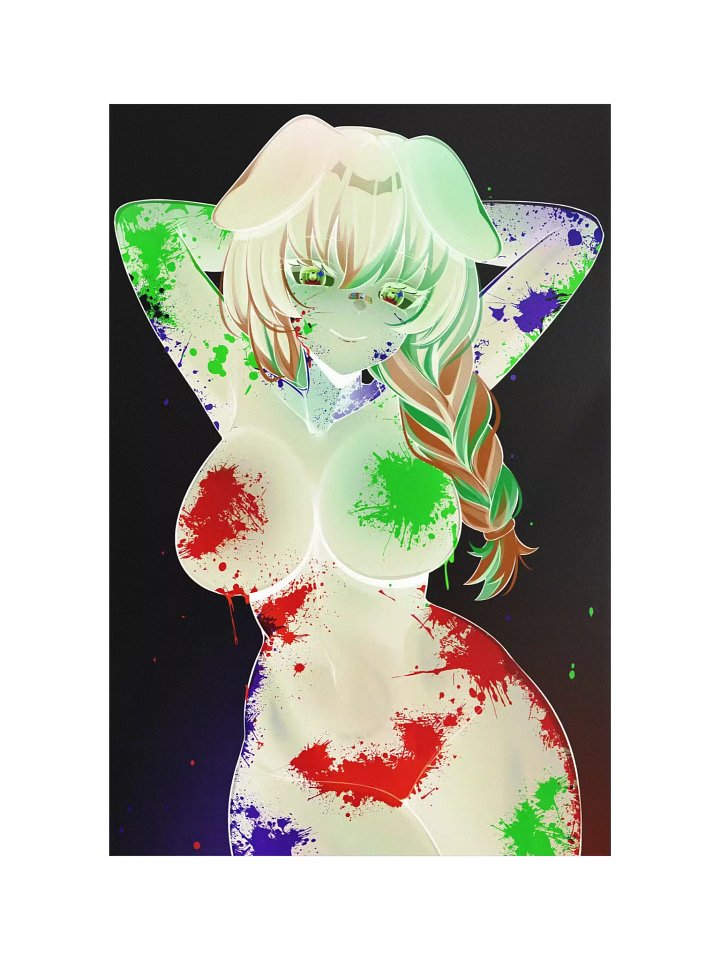 MooMoo Rave Paint Poster (Inverted) product image (1)