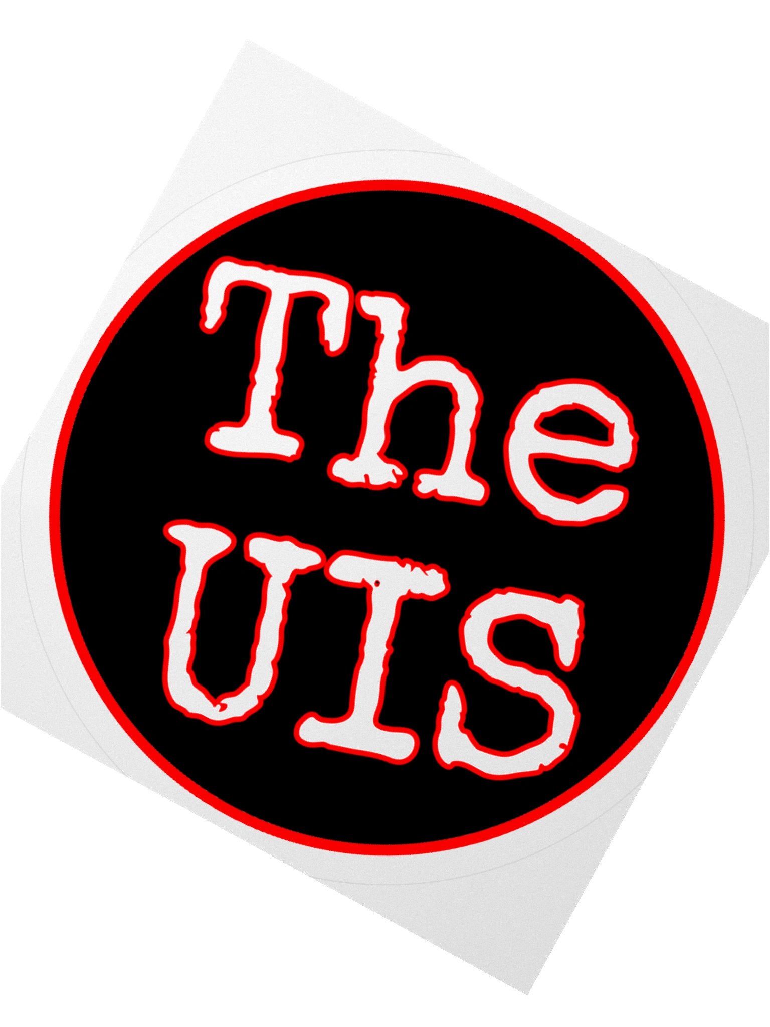 TheUIS Black-Red-White Logo Sticker product image (4)
