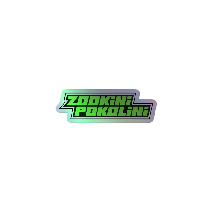 Zookinipokolini Logo Holographic Sticker product image (1)