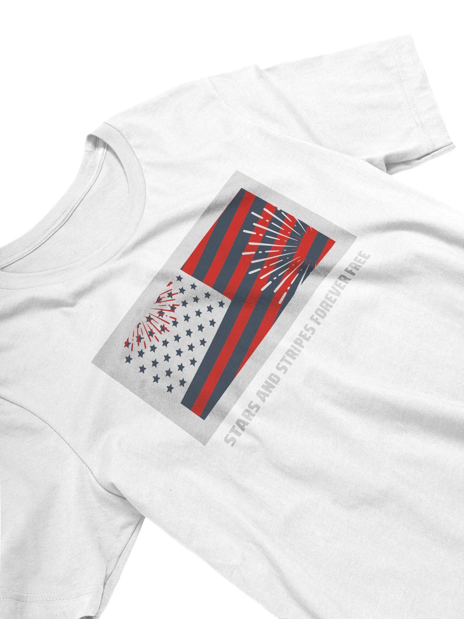 Patriotic Stars & Stripes Fireworks T-Shirt product image (72)