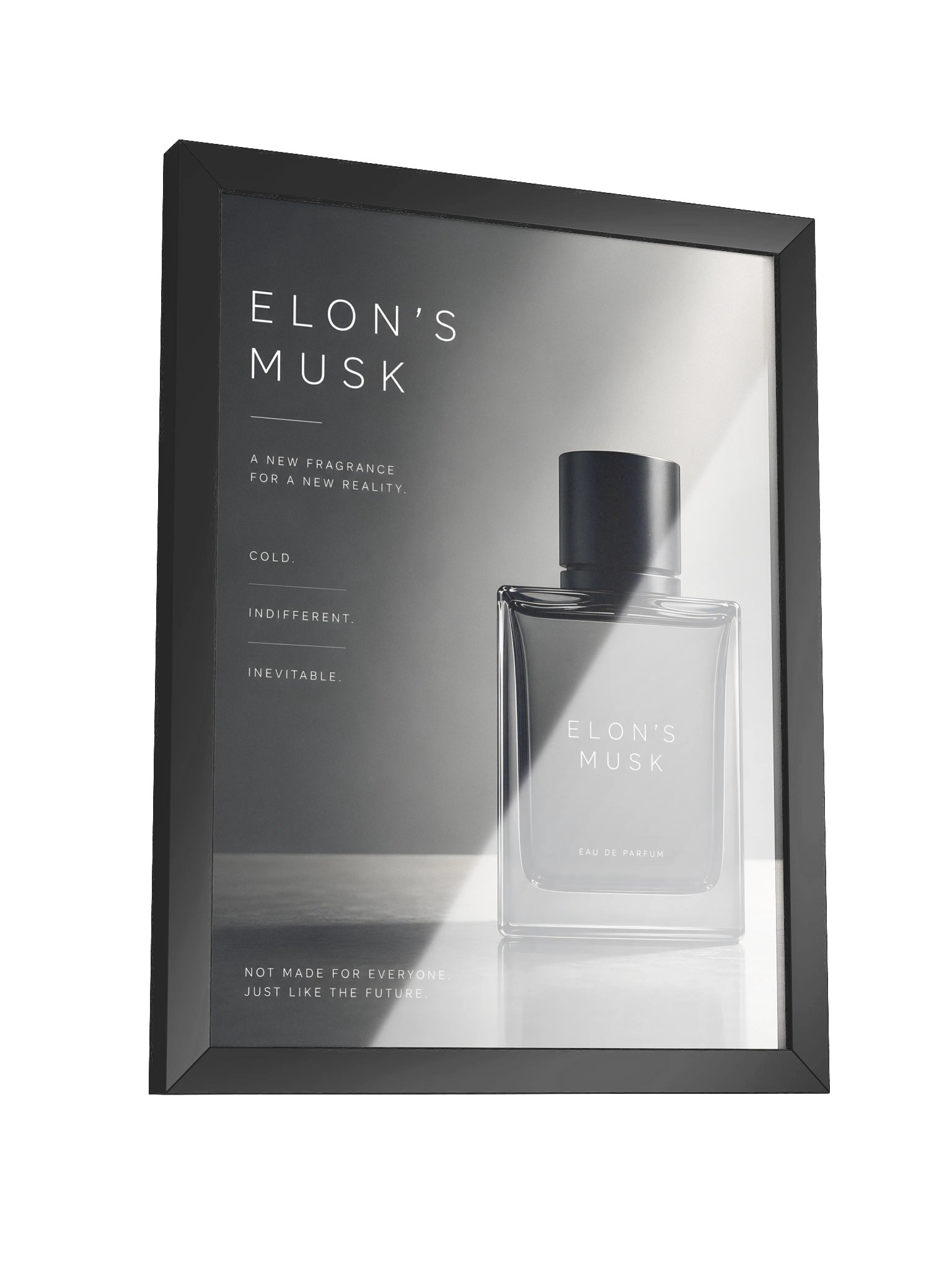 Elon's Musk – Dystopian Men's Fragrance Advertisement (Framed) product image (3)
