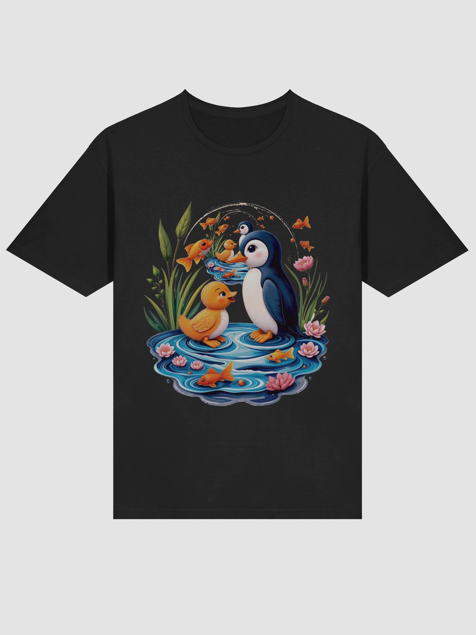 Lotus Pond Penguin Unisex Tee product image (36)