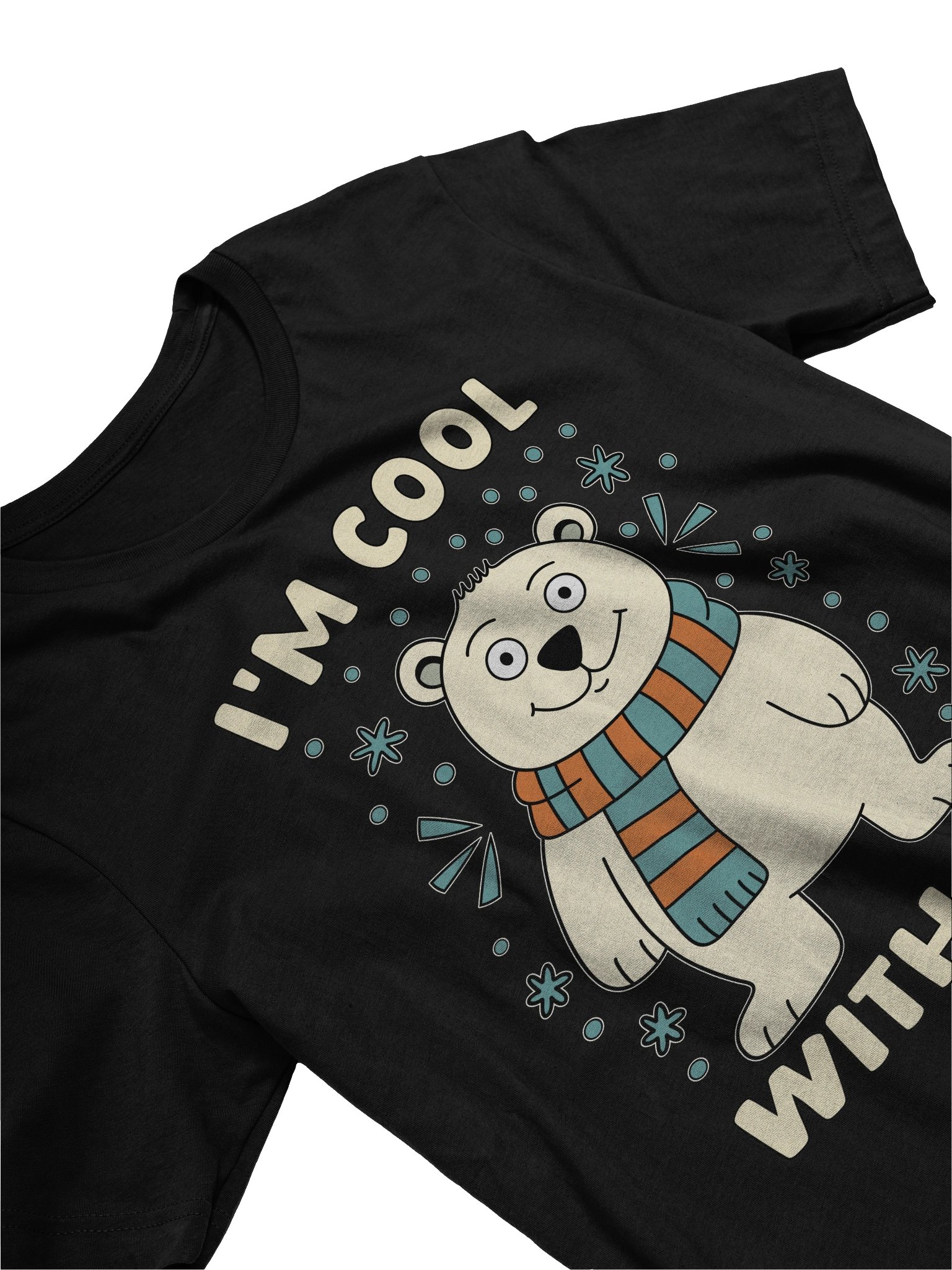I'm Cool With Life Polar Bear Unisex T-shirt product image (2)