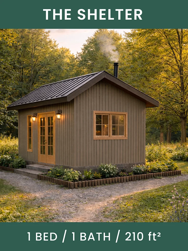 The Shelter Tiny House Blueprint Set (CAD File + Materials List) product image (1)