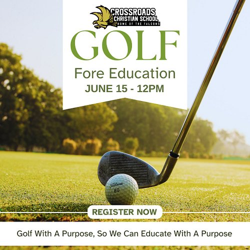 ⛳ Join us Monday, June 15 for our Golf Fore Education Tournament!

Grab your clubs, gather a team, volunteer, or simply come ...