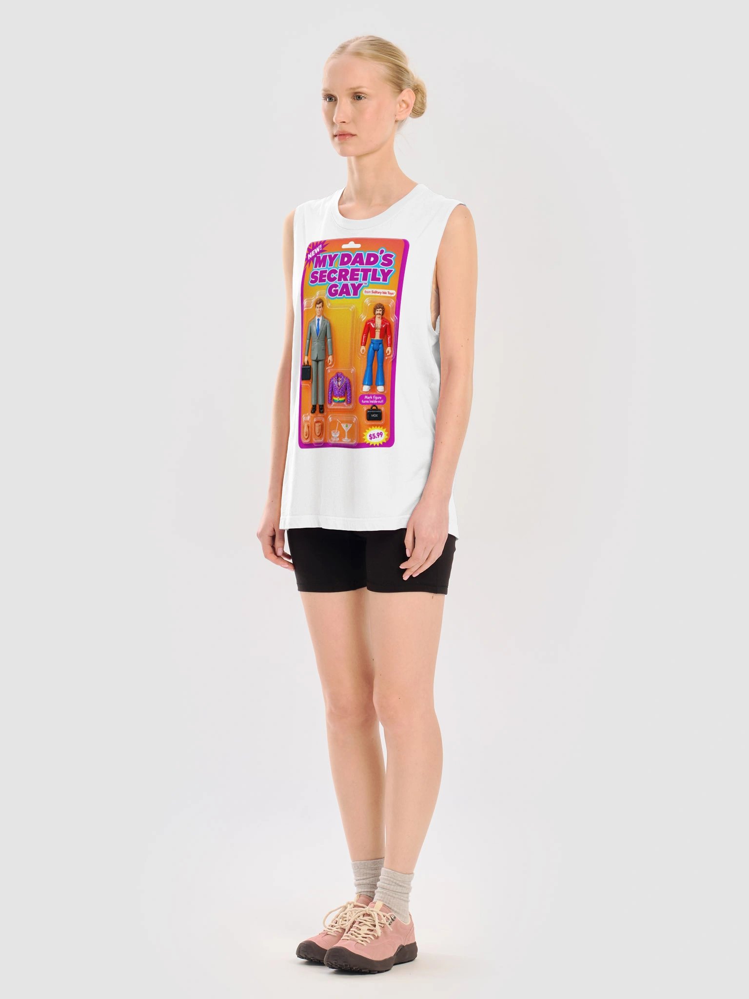 666 Toys | My Dad's Secretly Gay | Bella+Canvas Unisex Muscle Tank product image (2)