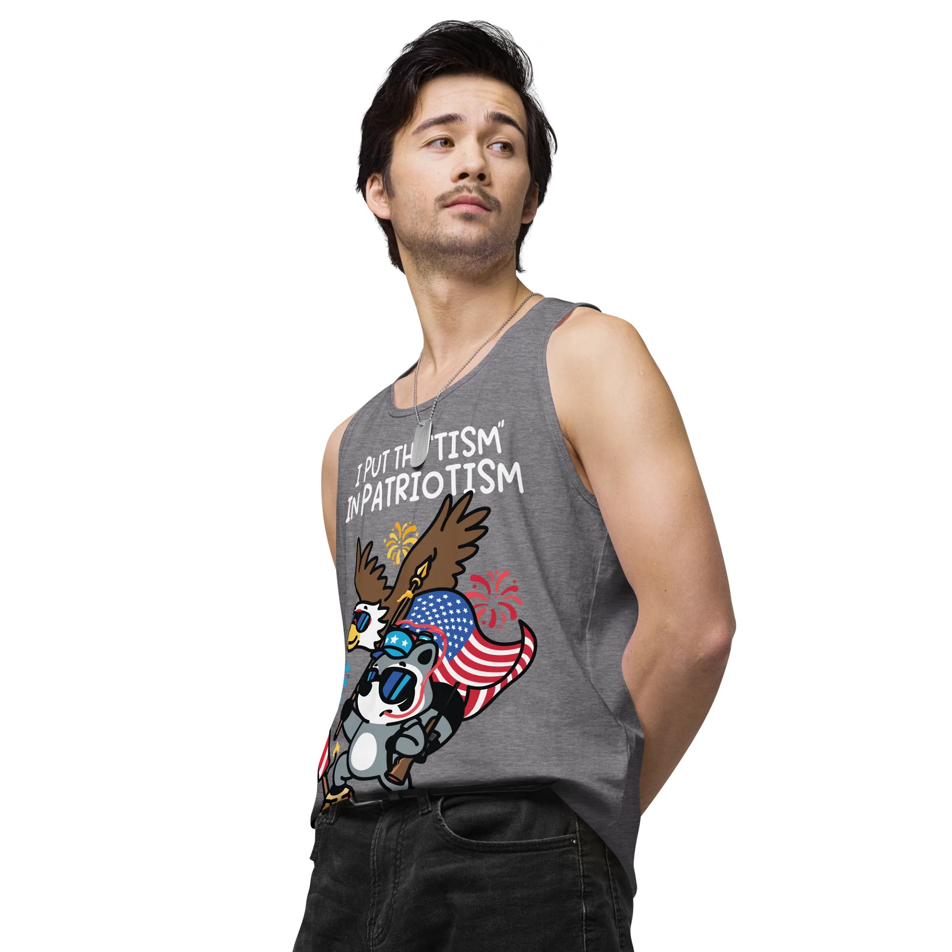 'Tism in Patriotism Men's Tank Top product image (4)