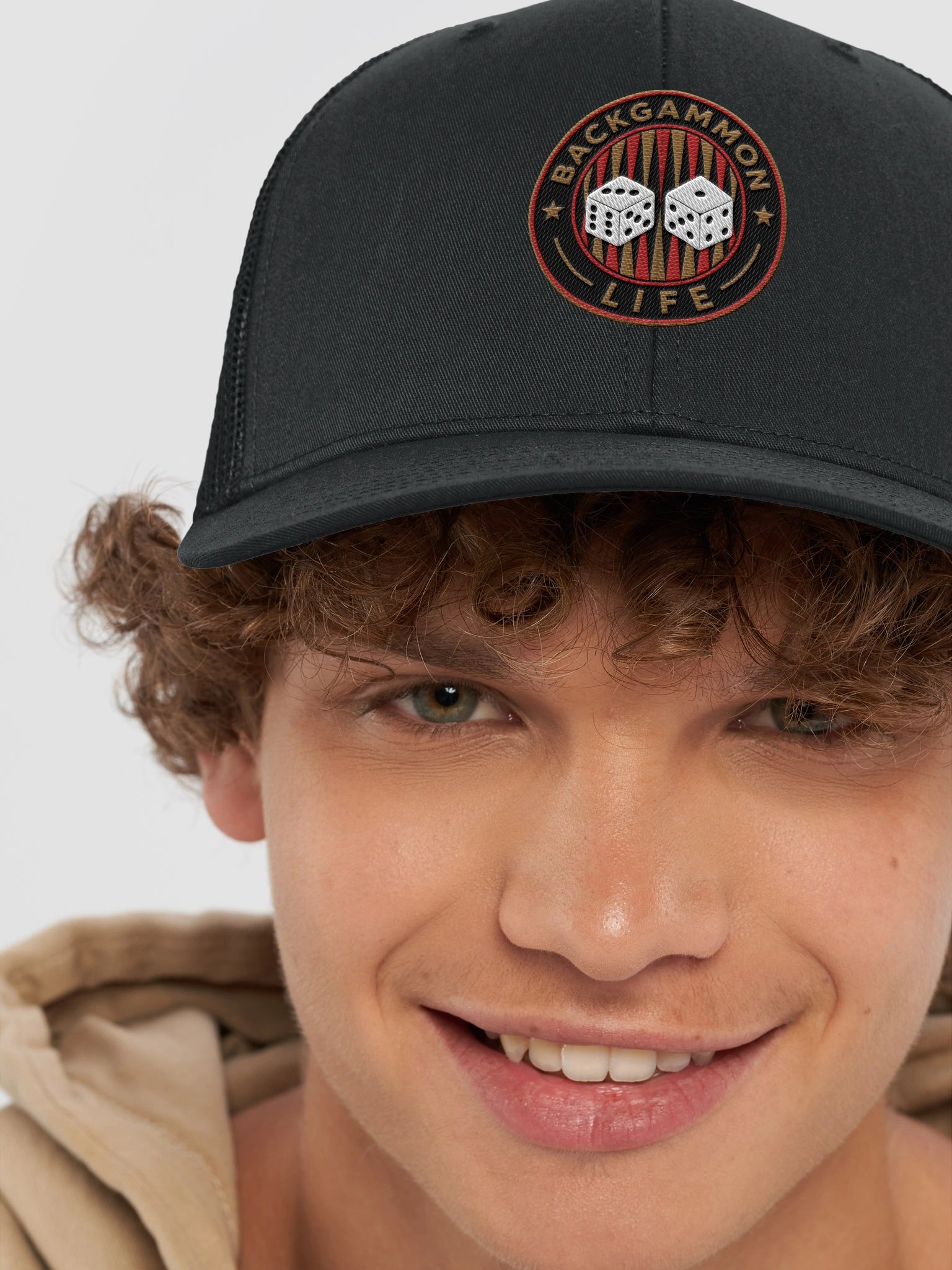 Backgammon Life Logo Trucker Hat product image (8)