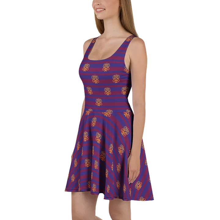 Purple Flirty Academic Skater Dress product image (2)