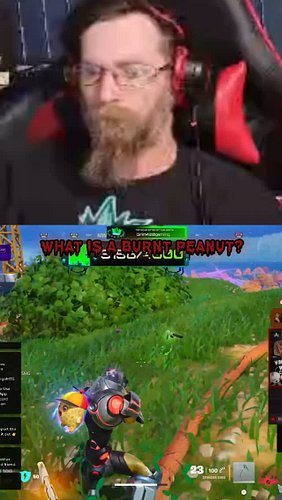 BURNT peanut on my back? #fortnite #funny #spikelestrange #random #ClipGPT #streamladder