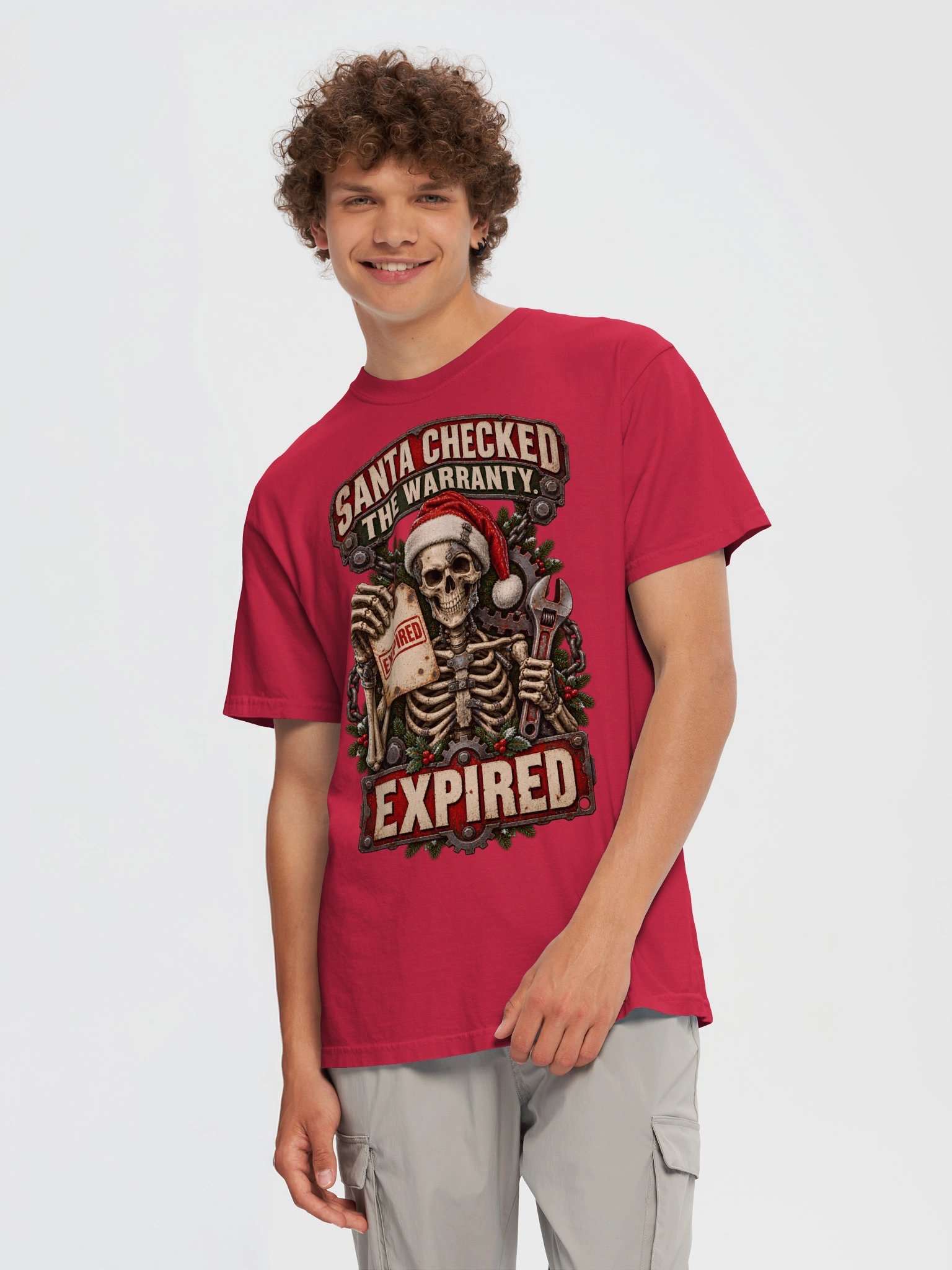 Funny Christmas Shirt — Santa Checked the Warranty, Expired | Broken Sleigh™ product image (6)