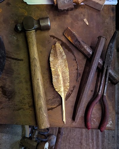 Prototyping with some scrap brass, seeing how far I can push it without annealing. This whole thing was just experimenting, f...