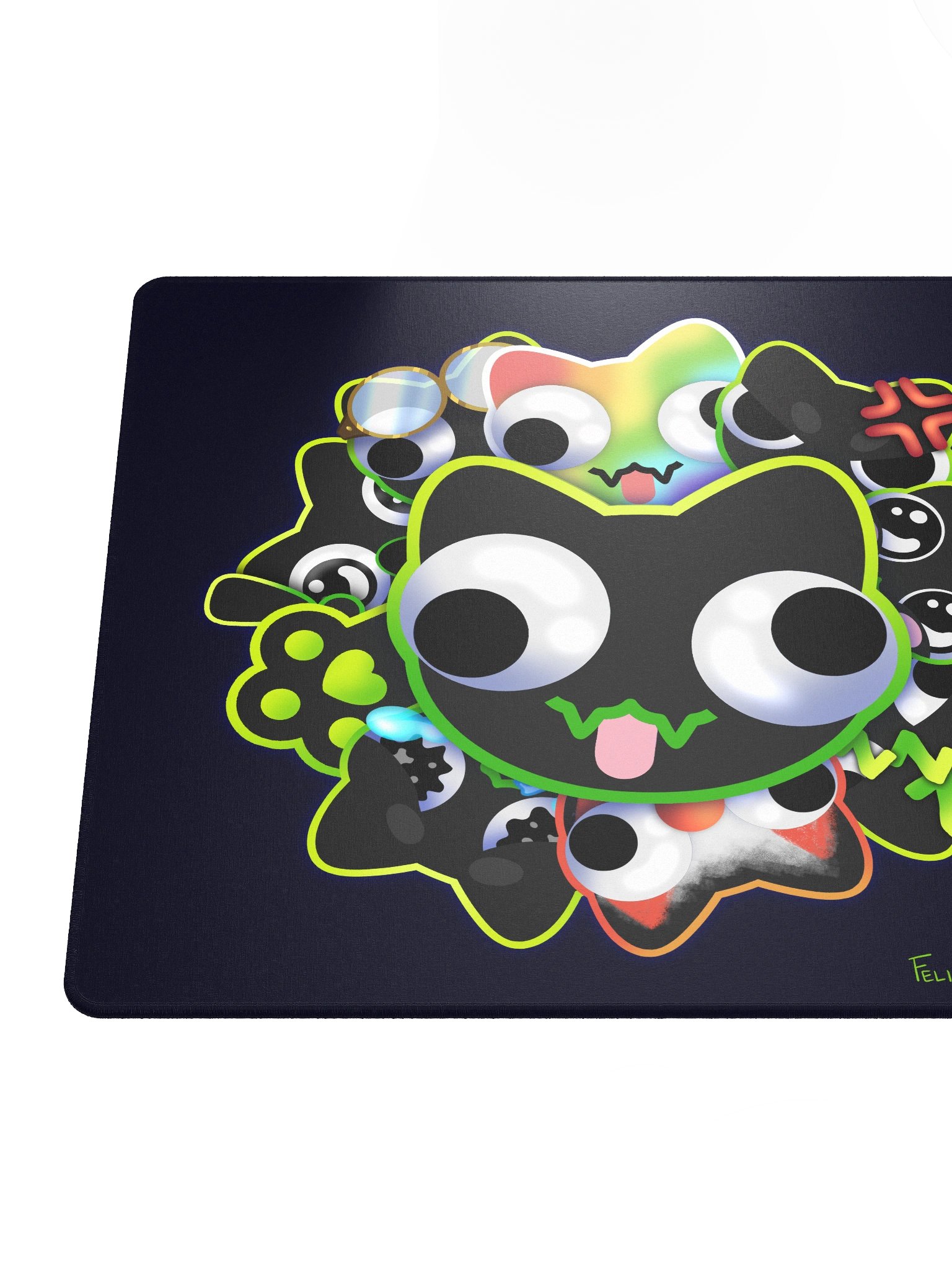 Mousepad Large - DerpBurst on Navy Blue product image (6)