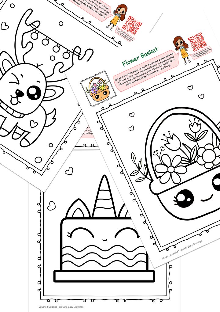 Cute Easy Drawings Coloring Book, Vol. 1 – Paperback product image (2)