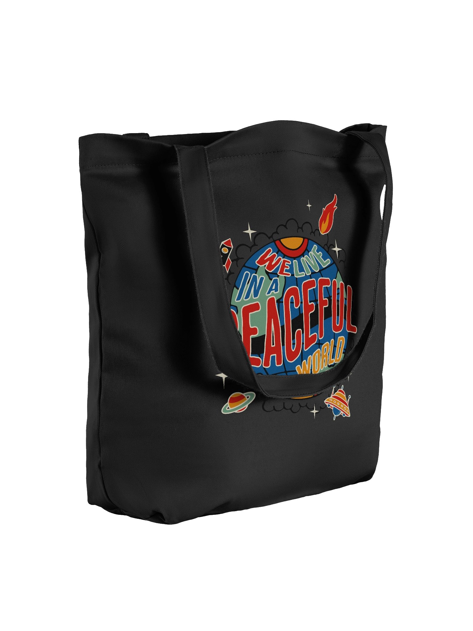 Modern Eco-Friendly Tote Bag for a Peaceful World product image (8)