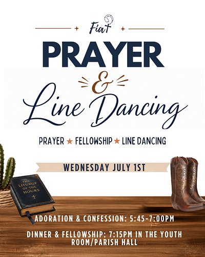 Join us for an evening of prayer, fellowship, and a chance to practice your line dancing before the big event! 🎡

We’ll begin...