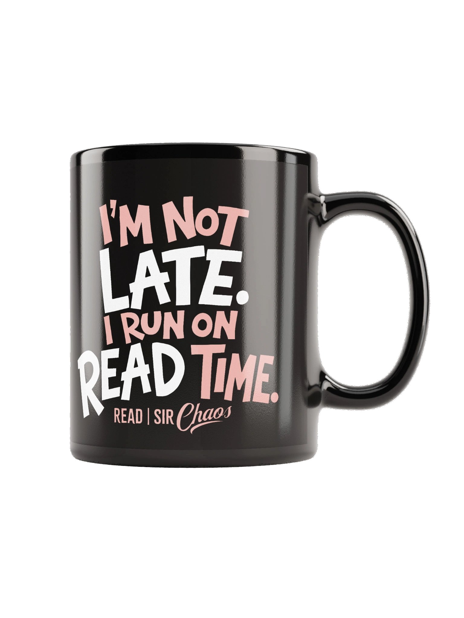 Read Time Black Mug product image (6)