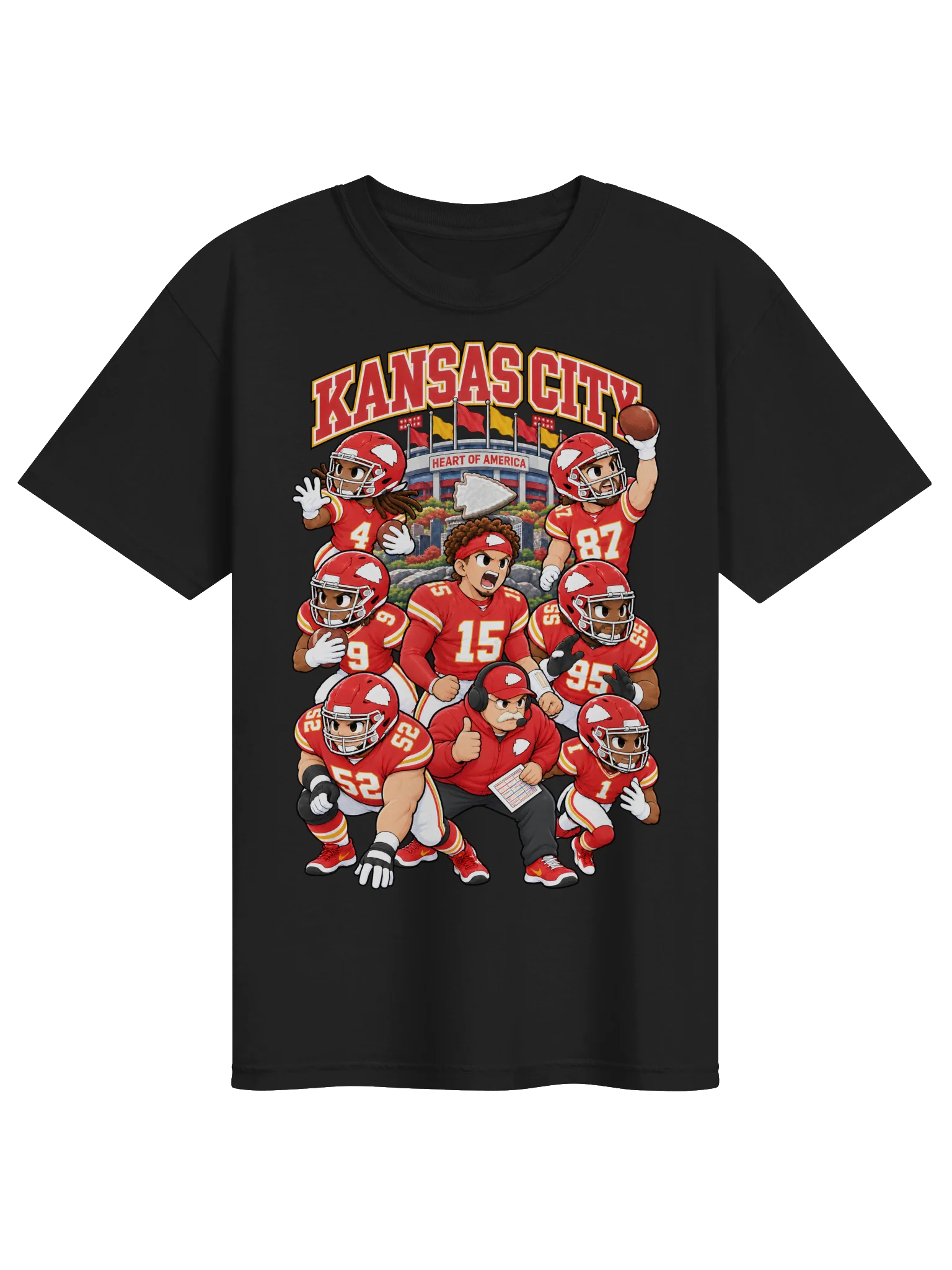 Kansas City Football Animated Player T-Shirt product image (1)