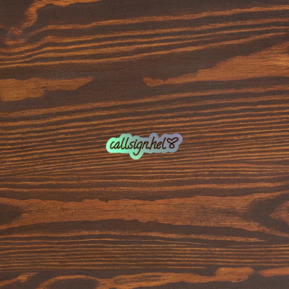 Callsign.Hel Holo Sticker product image (5)