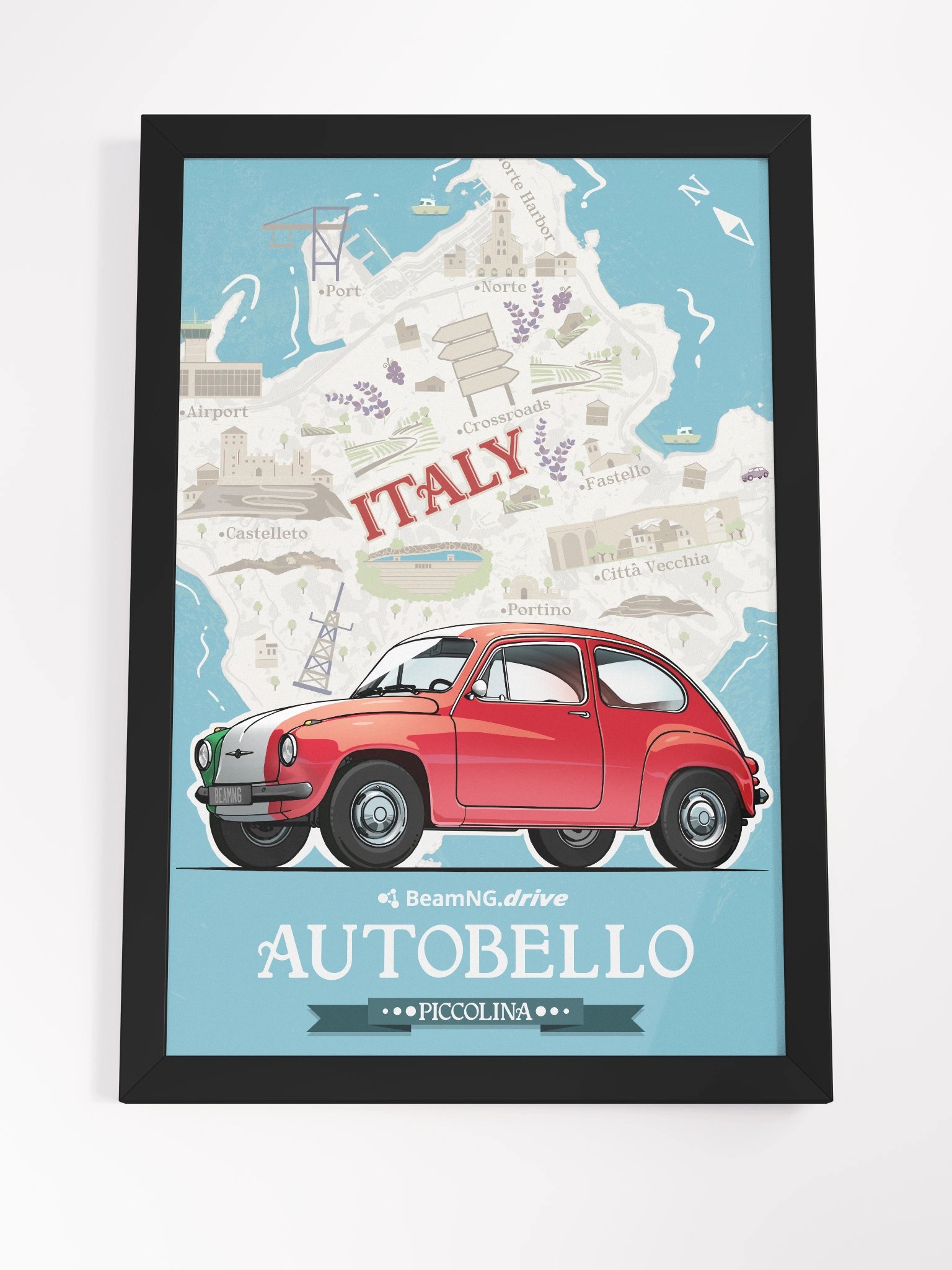 Framed Poster: Autobello Piccolina Stylized product image (4)