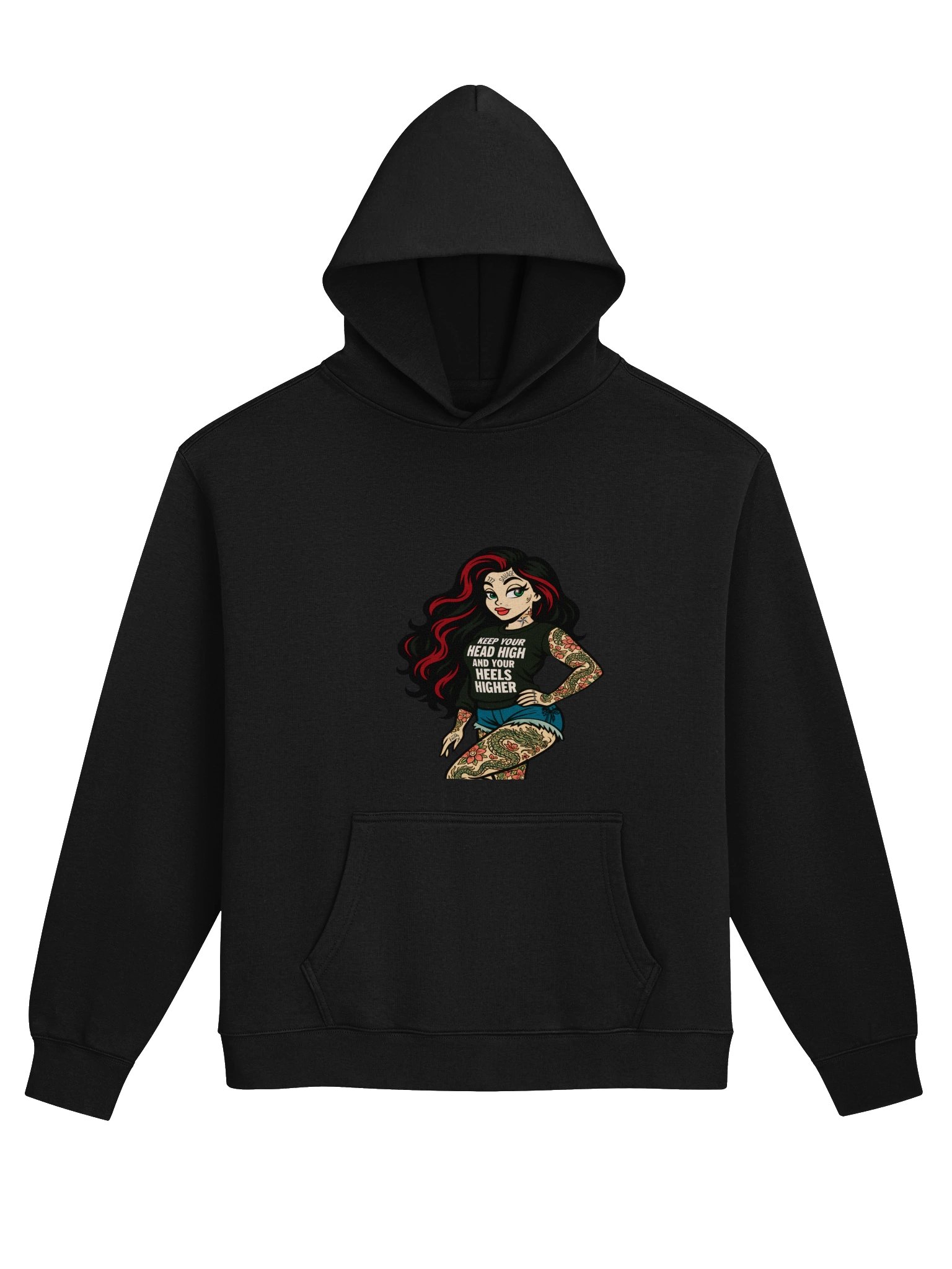 Skarlitt Pin-Up Icon Men’s Streetstyle Pullover Hoodie product image (3)
