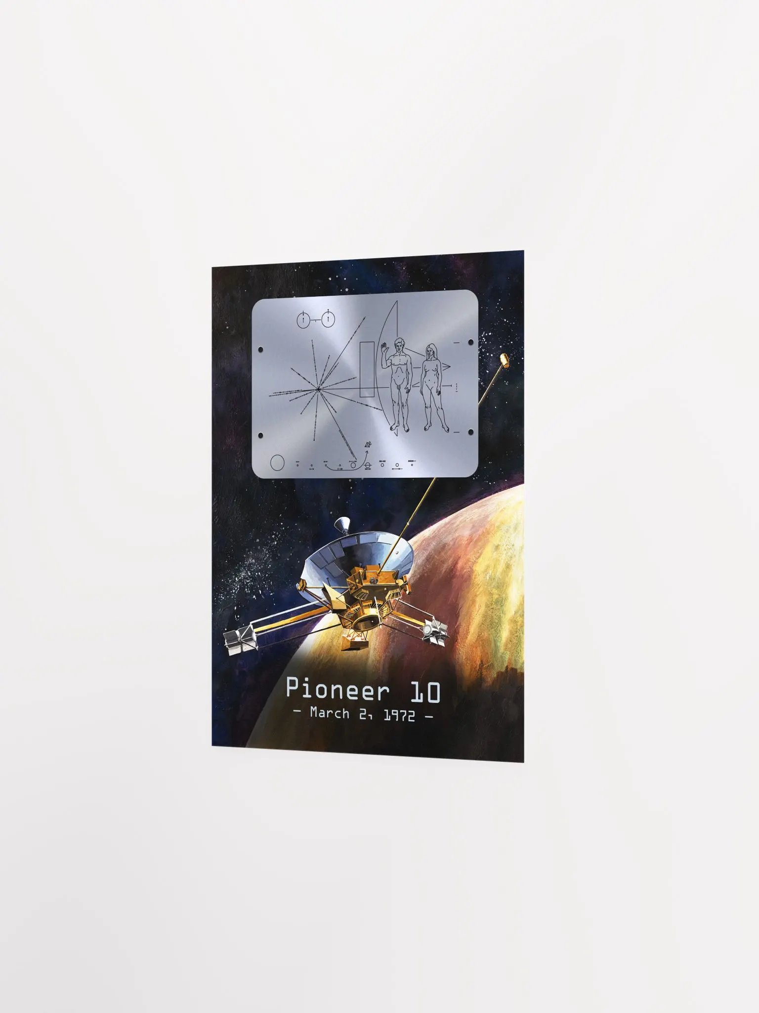 NASA Pioneer 10 plaque — space poster, science print product image (8)