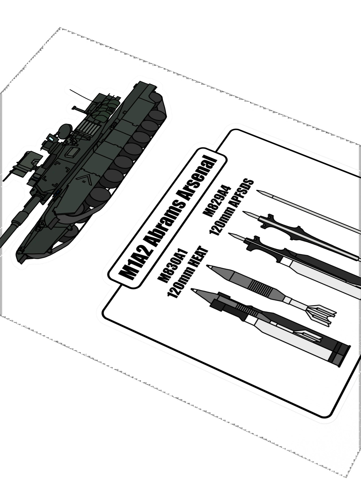 M1A2 Abrams + Arsenal Sticker Sheet product image (2)
