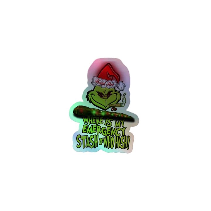 Stash of WhoHash Holographic Sticker product image (1)