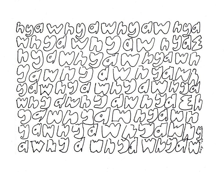 hyaw hyaw hyaw panel card print product image (1)