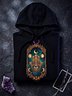 Celestial Hamsa Mirror – Mystical Moon Phases &amp; All-Seeing Eye Portal