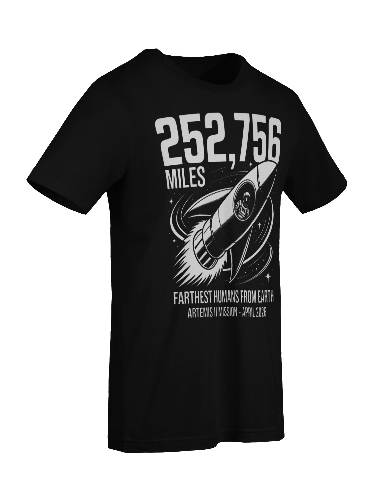 Artemis II Mission 252,756 Miles Moon Lunar Flyby 2026 Supersoft T-shirt product image (79)