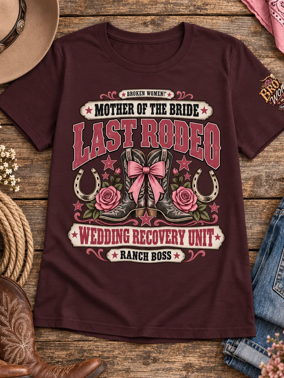 Mother of the Bride Western Shirt — Last Rodeo Wedding Recovery Unit | Ranch Boss product image (1)