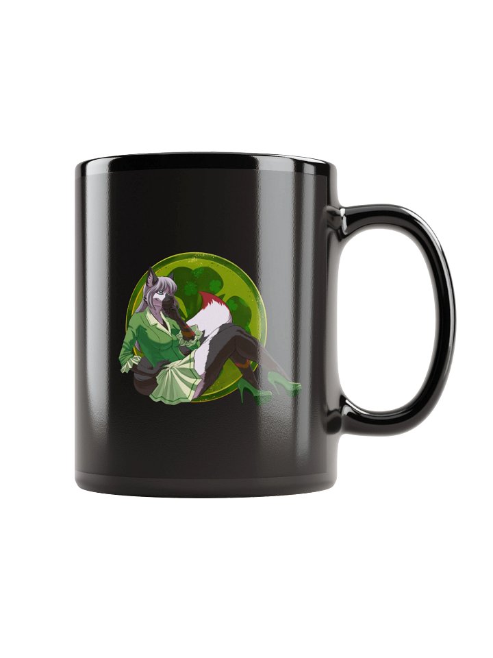 Raine Irish Pinup Chrome Mug (Black) product image (1)