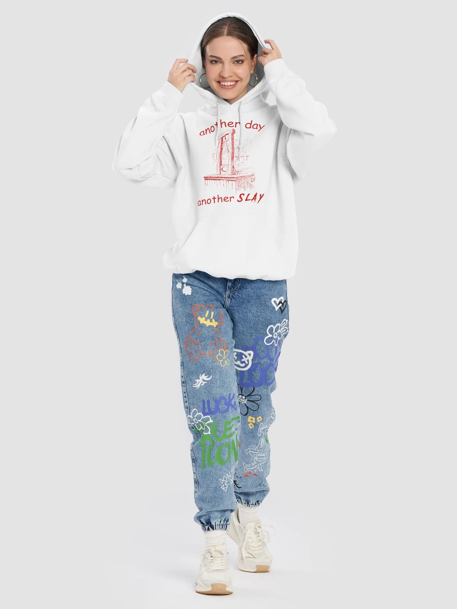 another day another slay feeling french Hoodie product image (8)